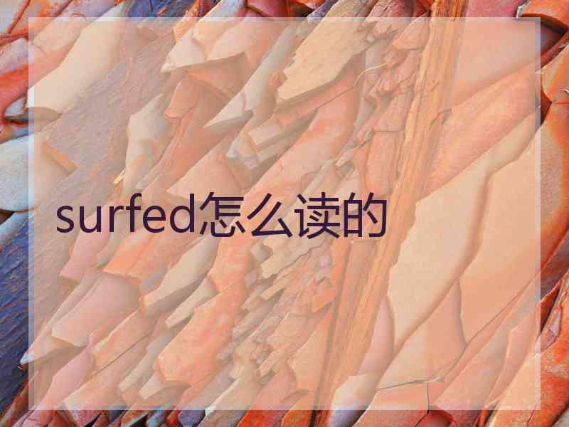 surfed怎么读的