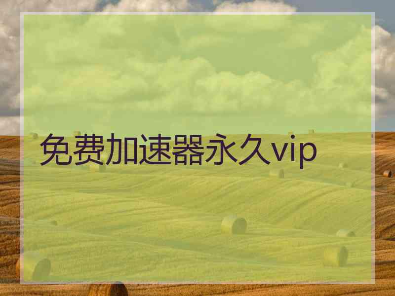 免费加速器永久vip
