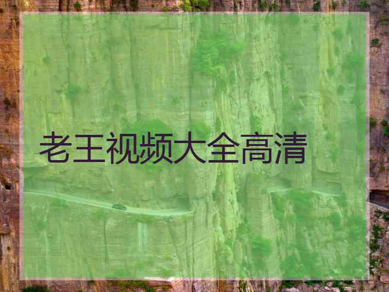 老王视频大全高清