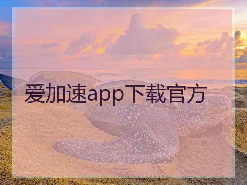 爱加速app下载官方