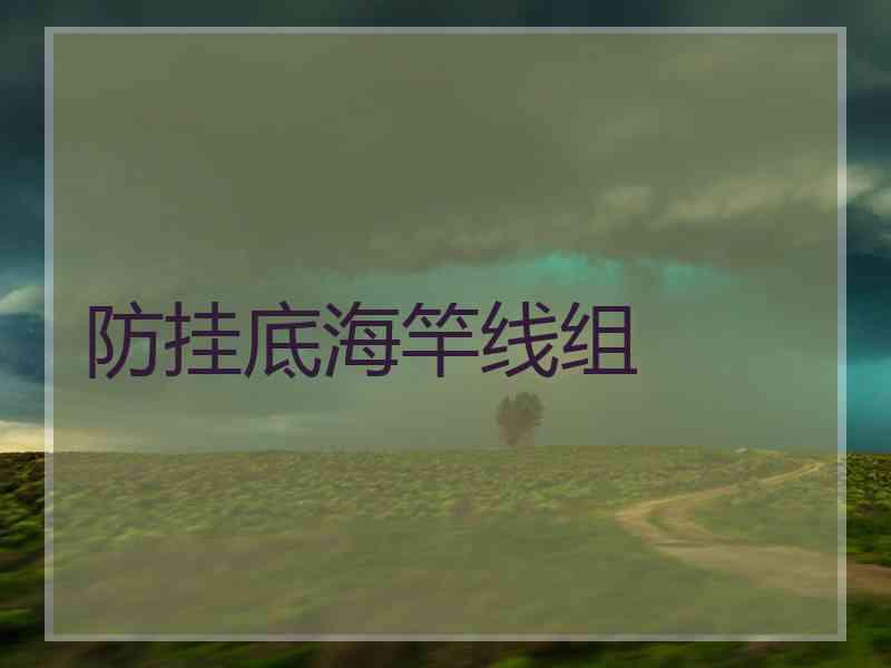 防挂底海竿线组