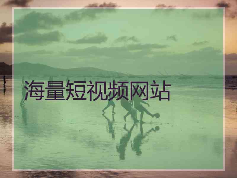 海量短视频网站