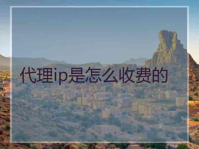 代理ip是怎么收费的