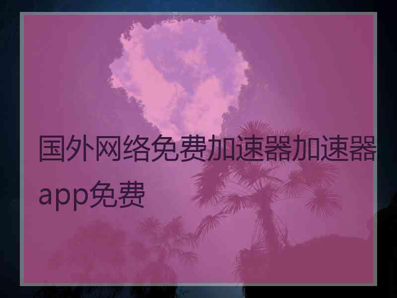 国外网络免费加速器加速器app免费