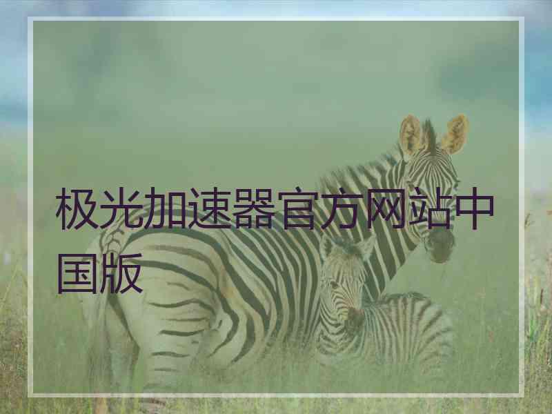 极光加速器官方网站中国版