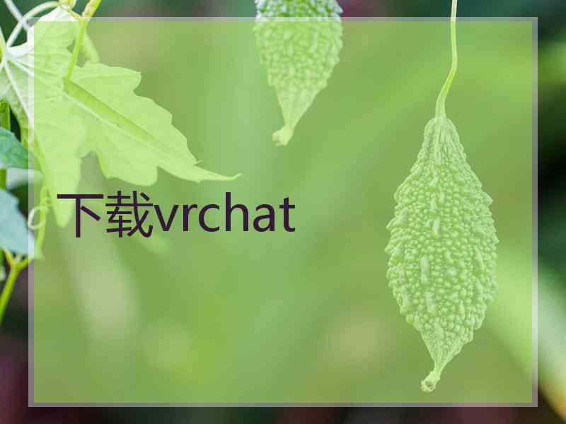 下载vrchat