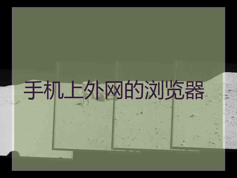 手机上外网的浏览器