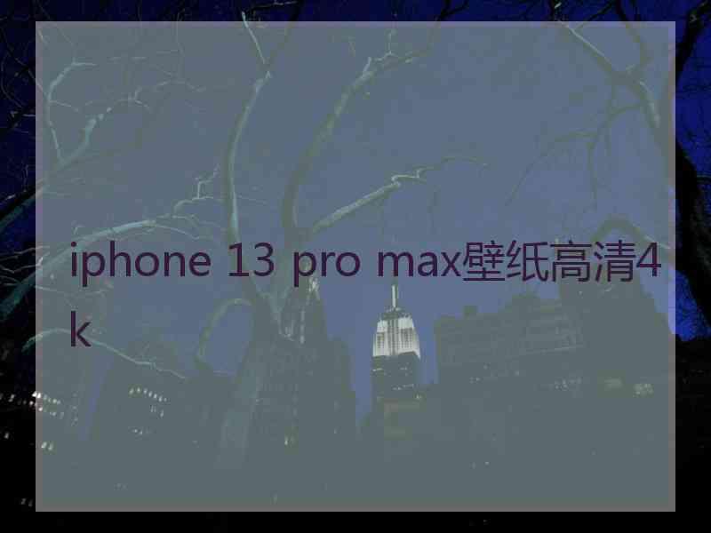 iphone 13 pro max壁纸高清4k