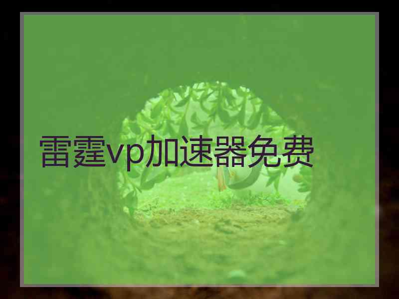 雷霆vp加速器免费