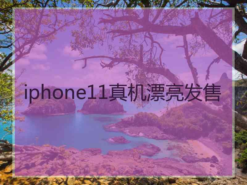 iphone11真机漂亮发售