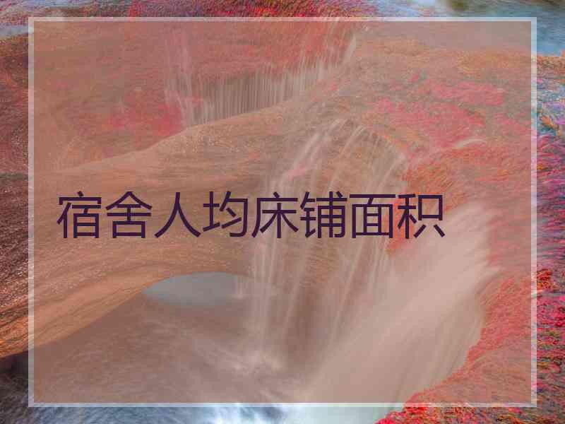 宿舍人均床铺面积