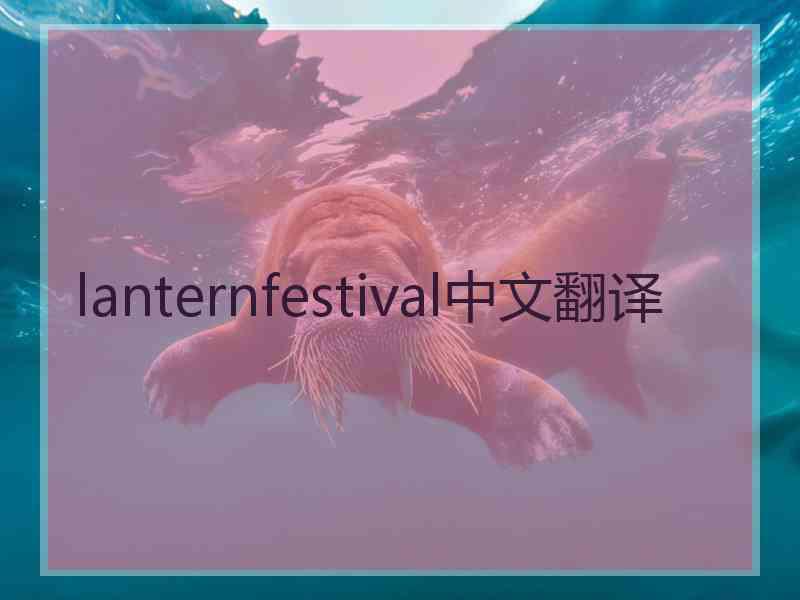 lanternfestival中文翻译