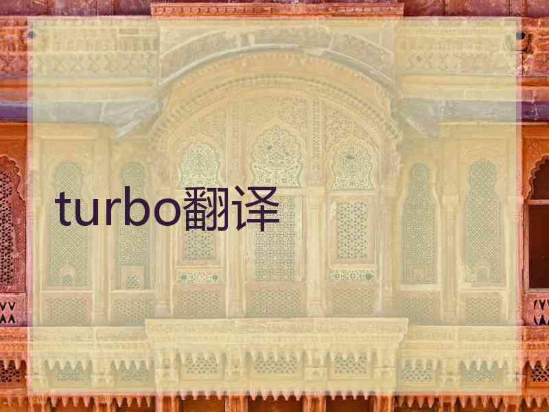 turbo翻译