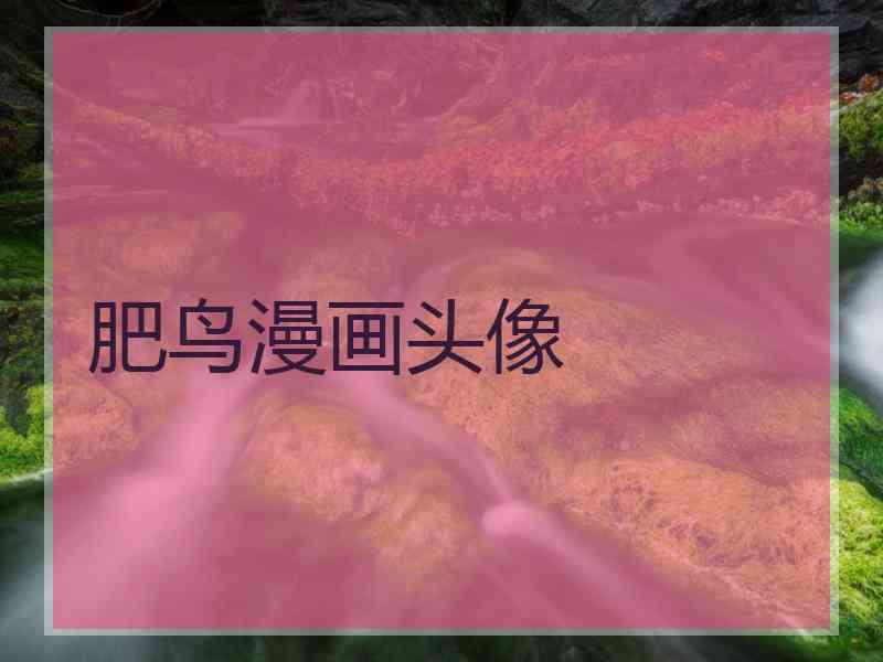 肥鸟漫画头像