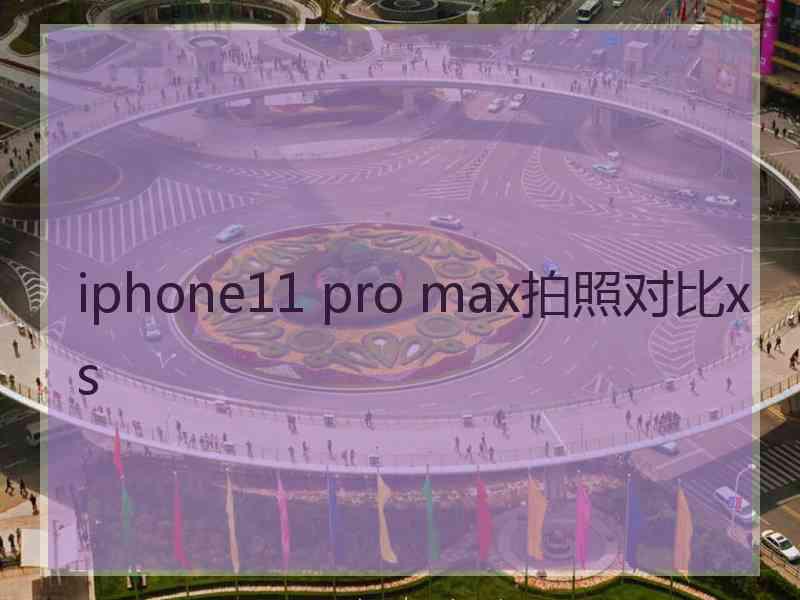 iphone11 pro max拍照对比xs