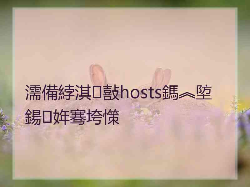 濡備綍淇敼hosts鎷︽埅鍚姩骞垮憡
