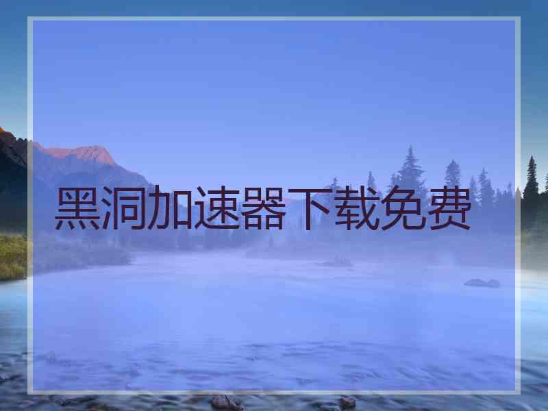黑洞加速器下载免费
