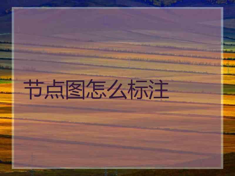 节点图怎么标注