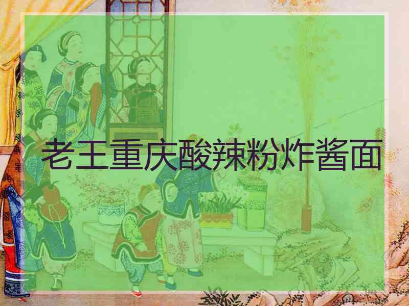 老王重庆酸辣粉炸酱面