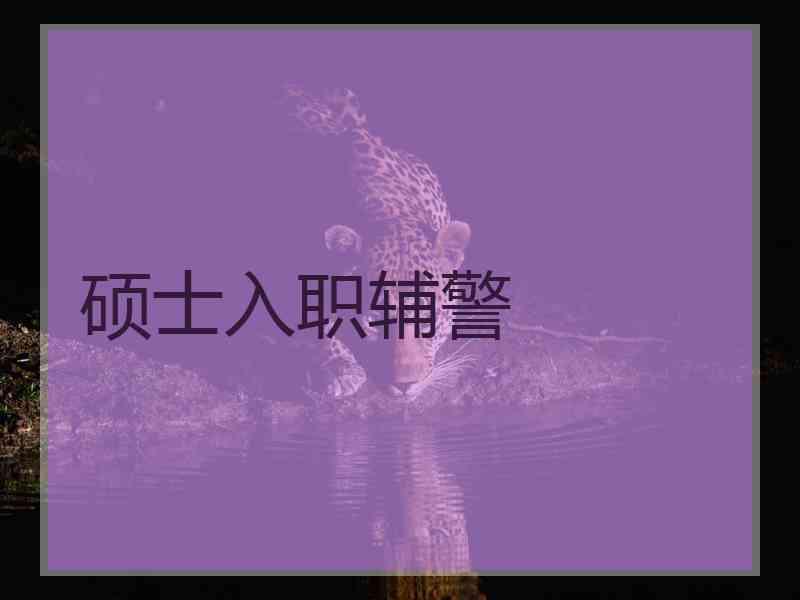 硕士入职辅警