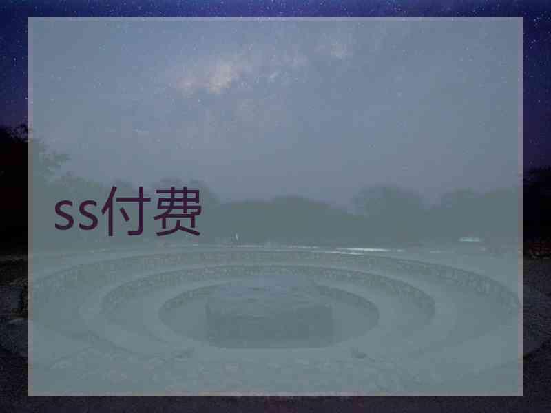 ss付费
