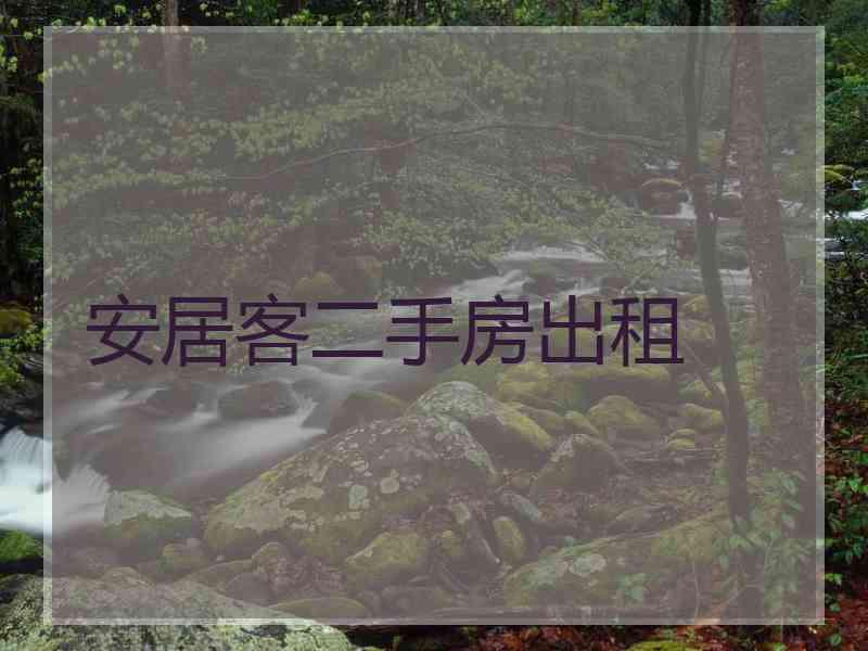 安居客二手房出租