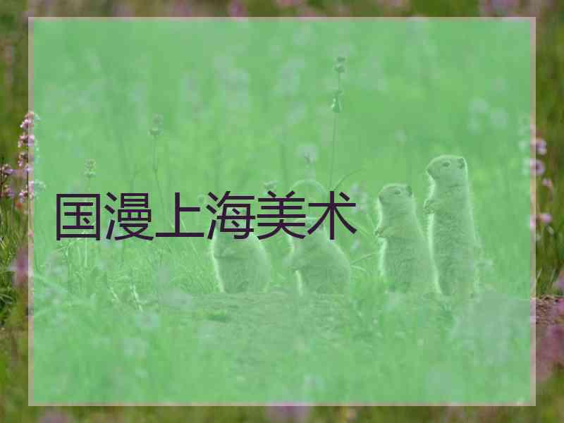 国漫上海美术