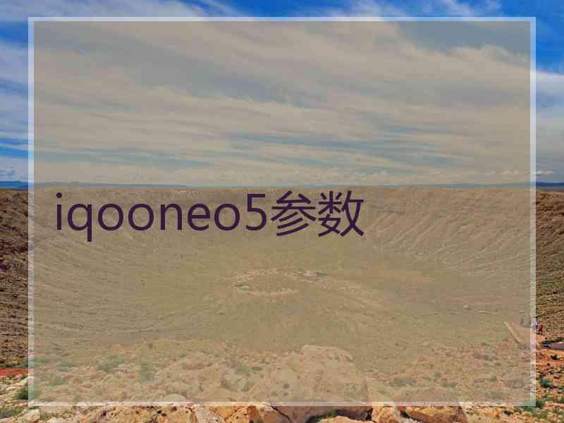 iqooneo5参数