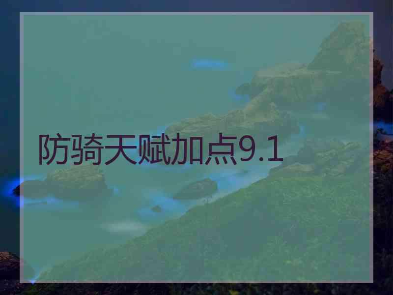防骑天赋加点9.1