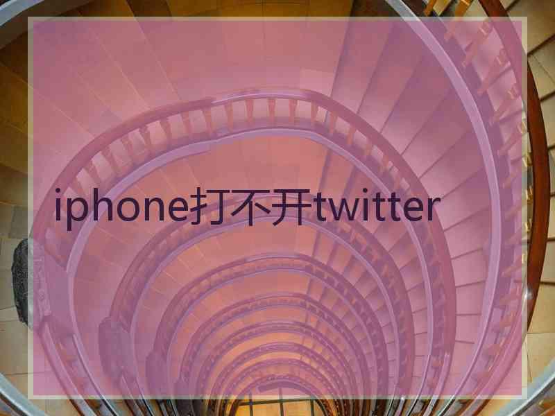 iphone打不开twitter