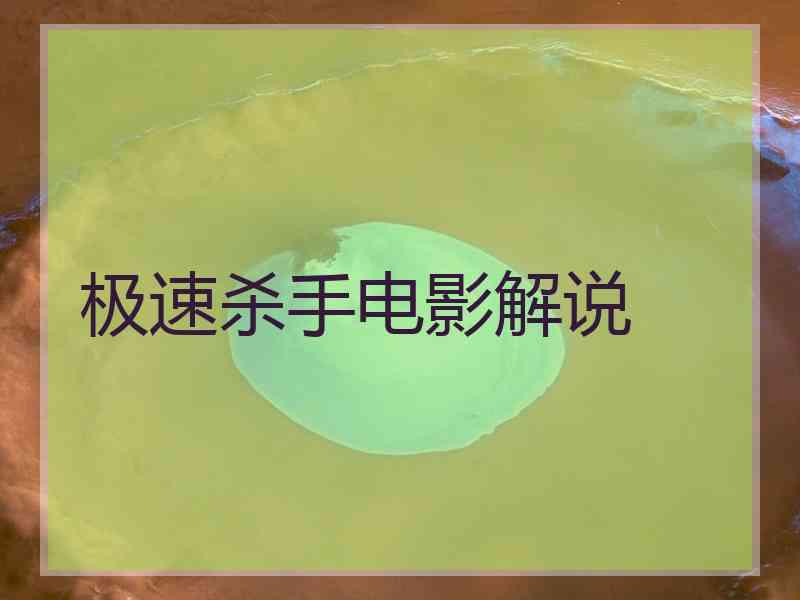 极速杀手电影解说
