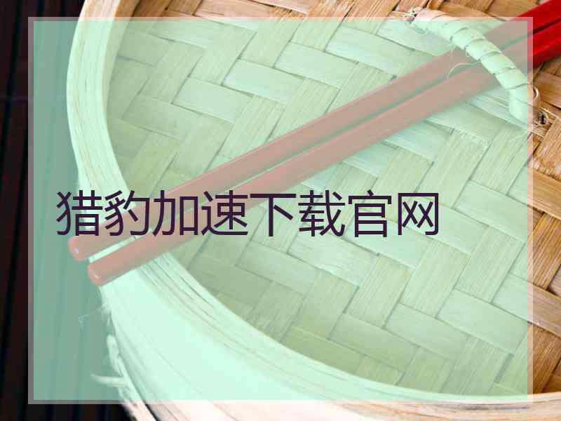 猎豹加速下载官网