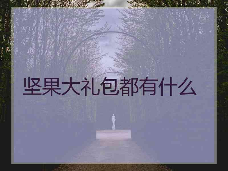 坚果大礼包都有什么