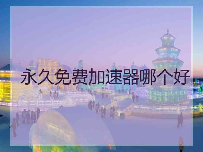 永久免费加速器哪个好