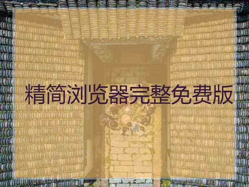 精简浏览器完整免费版