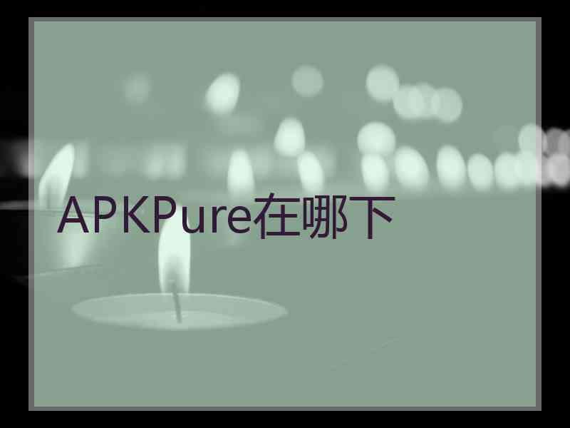 APKPure在哪下