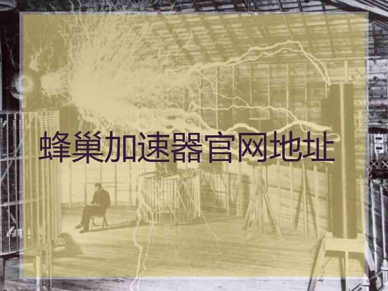 蜂巢加速器官网地址