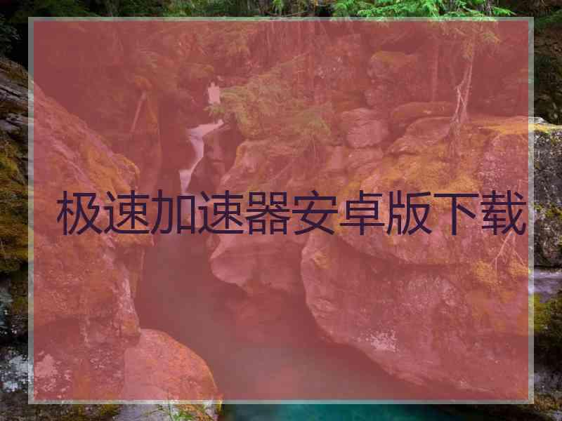 极速加速器安卓版下载