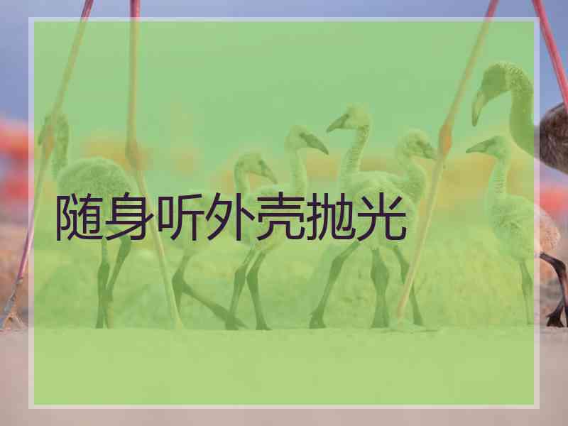 随身听外壳抛光