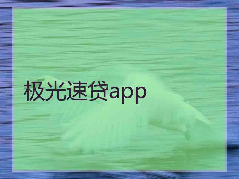 极光速贷app