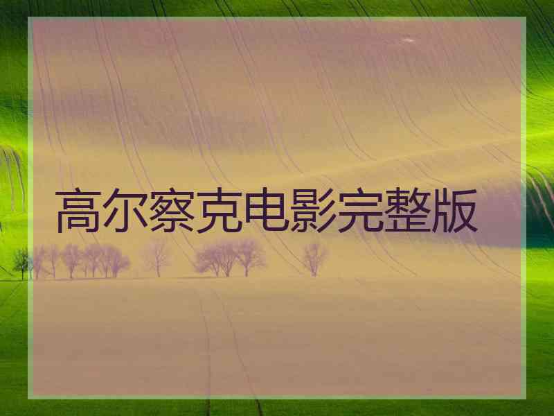 高尔察克电影完整版