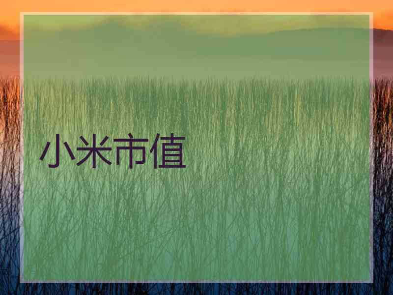 小米市值