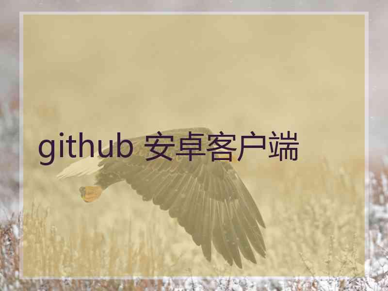 github 安卓客户端