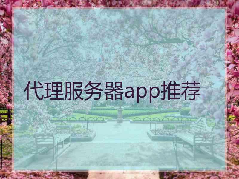 代理服务器app推荐