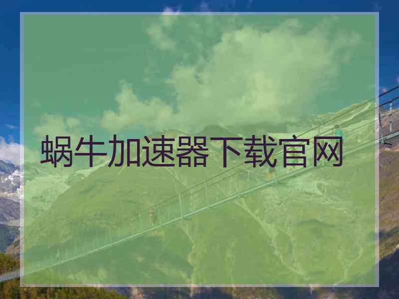 蜗牛加速器下载官网