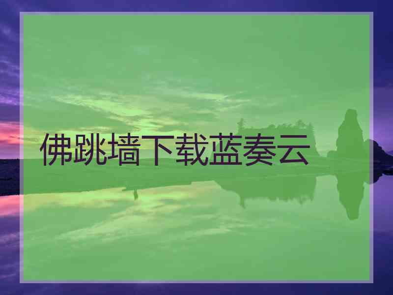 佛跳墙下载蓝奏云
