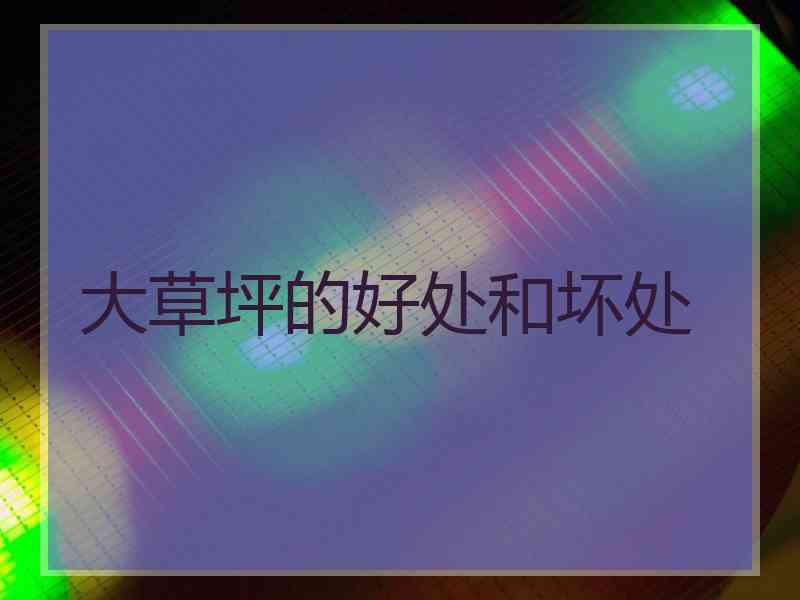 大草坪的好处和坏处