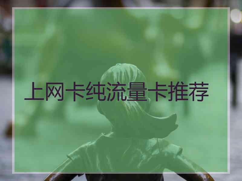 上网卡纯流量卡推荐