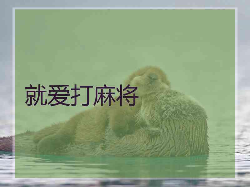 就爱打麻将