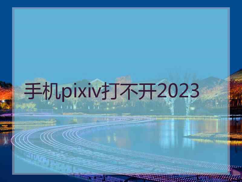 手机pixiv打不开2023
